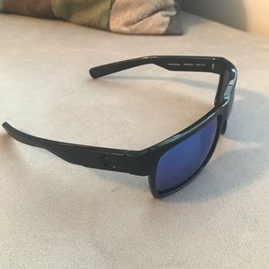 Matte Black Half Moon Costa Sunglasses